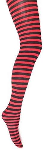 MYSASI Girls Striped Tights – Soft & Stretchy – Ages 6–14 – Perfect for School, Dance, Everyday Wear & Halloween - Kids Striped Machine washable tights - Halloween and party tights for kids