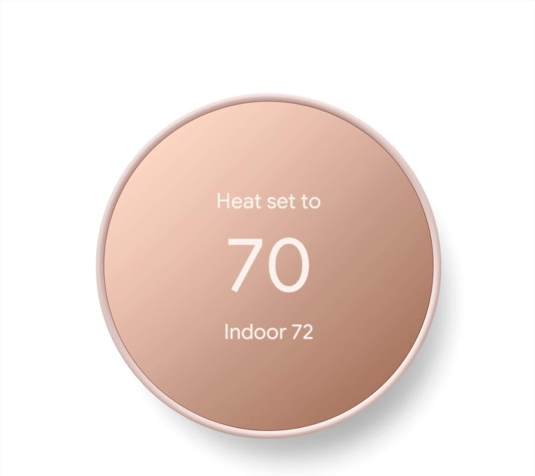 Google Nest Thermostat - Smart Thermostat for Home - Programmable Wifi Thermostat - Charcoal