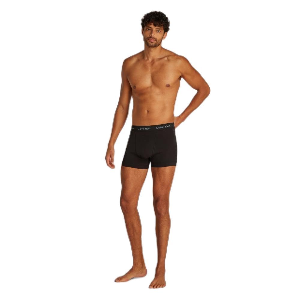 Calvin Klein Men’s 3 Pack Trunks with Logo Waistband