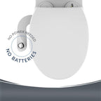 Mayfair Cassel slow close toilet seat, easy clean non-slip premium wood seat, install, made in USA, elongated, white
