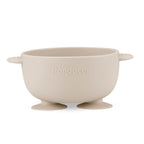 PandaEar 3 Pack Baby Suction Bowls with 3 Spoons, Stay Put Silicone Food Bowl Babies Led Weaning Supplies for Kids Toddlers, BPA-Free (Linen Brown Tan)