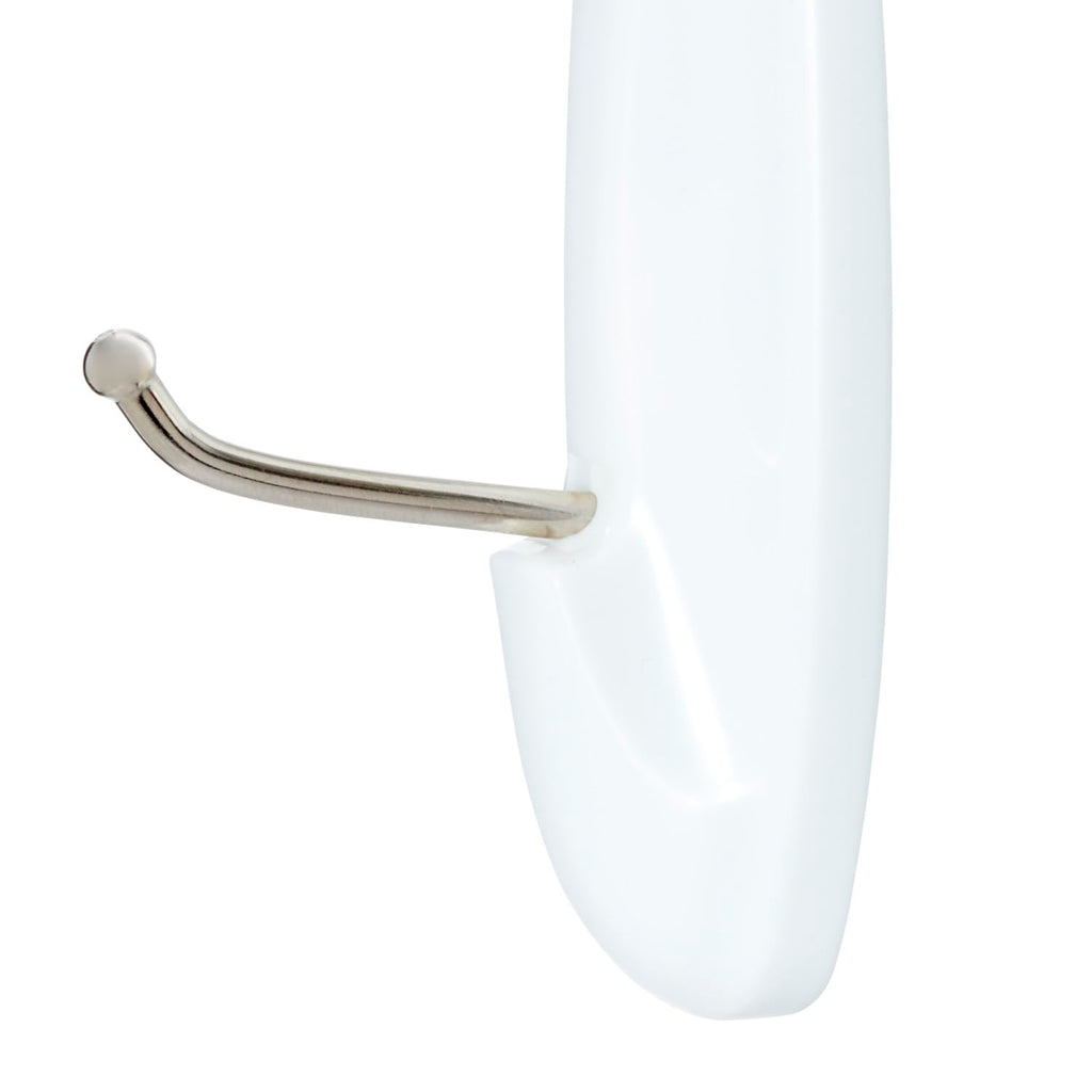 Command Medium Designer Hooks, 6 White Hooks and 9 Adhesive Strips