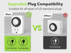 BN-LINK U47 Indoor Mini 24-Hour Mechanical Outlet Timer, 3-Prong, 2-Pack