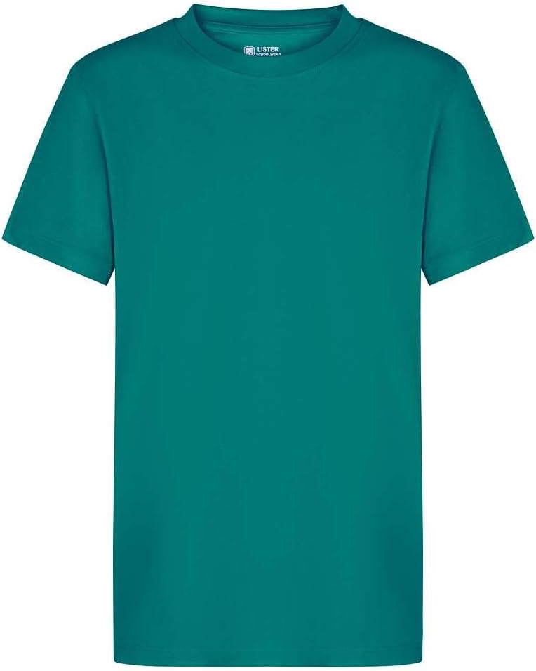 Plain Virgin T-Shirt for Children from 1 to 15 Years, 100% Cotton, Spun, Soft, Unisex, School Uniform P.E. Gym