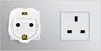 VGUARD European to UK Plug Adaptor, BS8546 Certified EU to UK Adapter