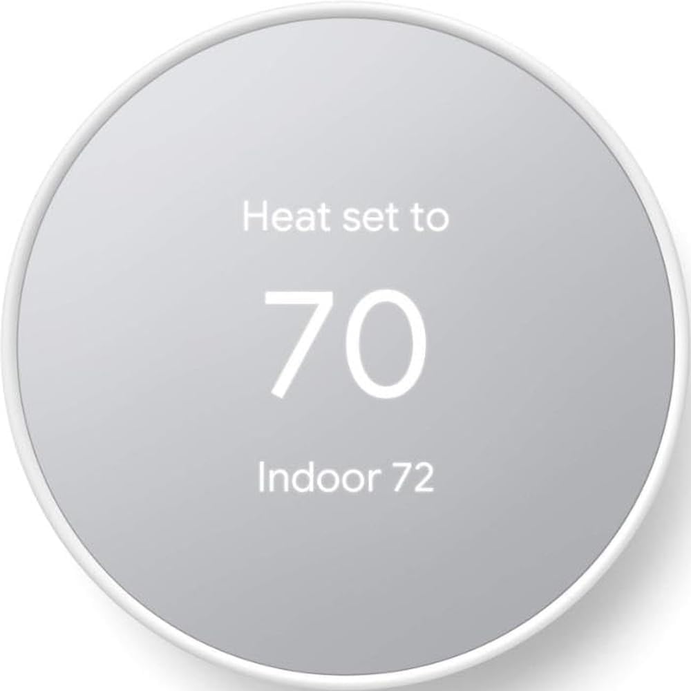 Google Nest Thermostat - Smart Thermostat for Home - Programmable Wifi Thermostat - Charcoal