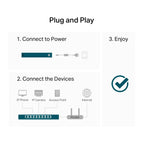 TP-Link EH210 Ethernet Splitter, 1 to 2 Gigabit Network Switch