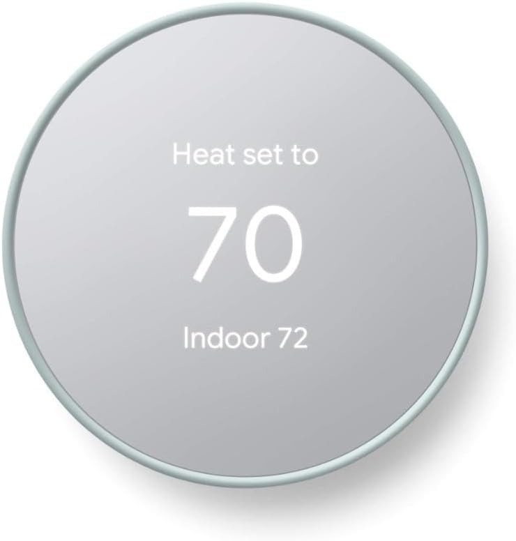Google Nest Thermostat - Smart Thermostat for Home - Programmable Wifi Thermostat - Charcoal