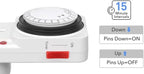 hbn 24Hour Mechanical Timer Plug Socket UK,Light Timers for Home Security