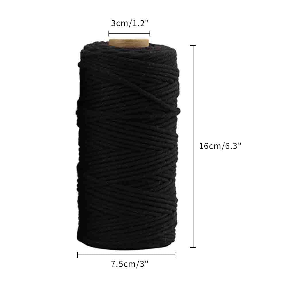jijAcraft 50M White Cotton String: 2MM Cooking String for DIY Crafts