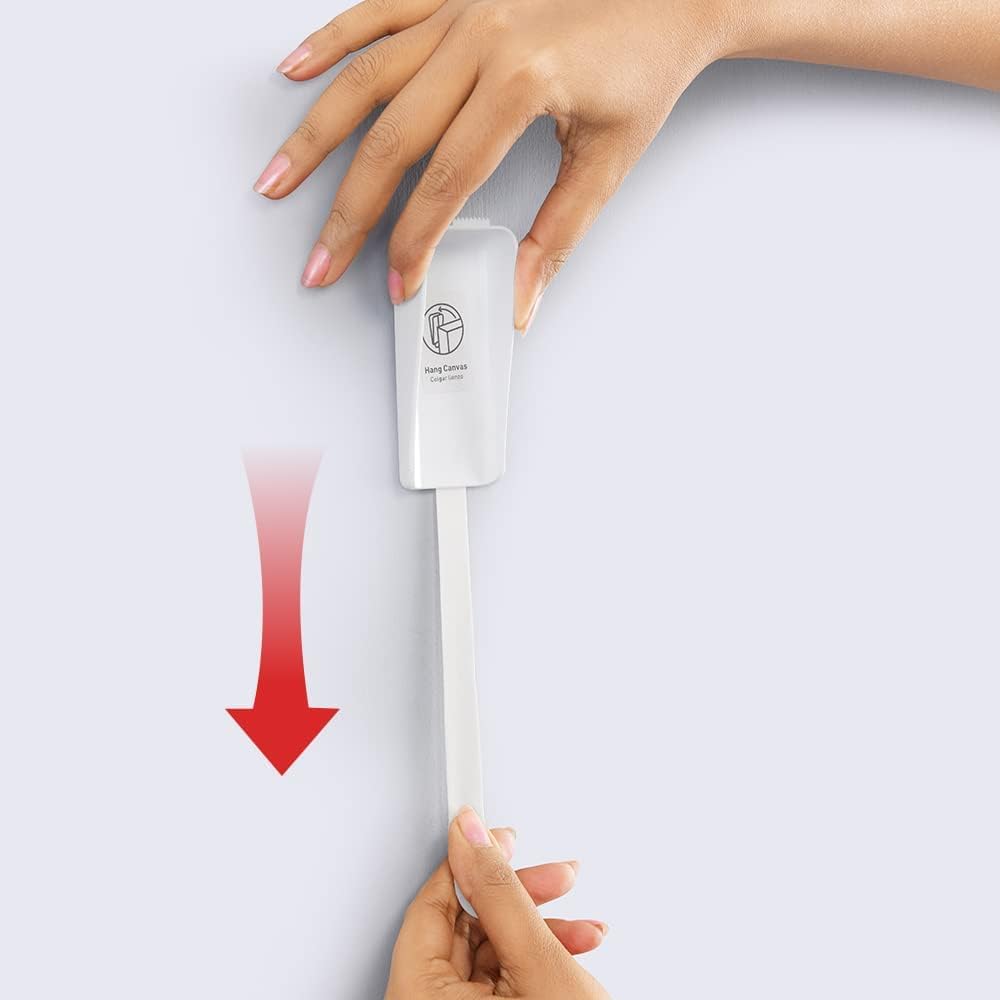 Command Large Canvas Hanger, White, 1 Hook and 2 Adhesive Strips
