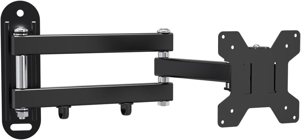 Suptek Full Motion TV Wall Mount Bracket for Most 13-30 inch TVs and Monitors, Flat and Curved TVs up to 28lbs, Tilt Swivel and 16.9 inch Extension, Max VESA 100x100mm, Black, MA2776
