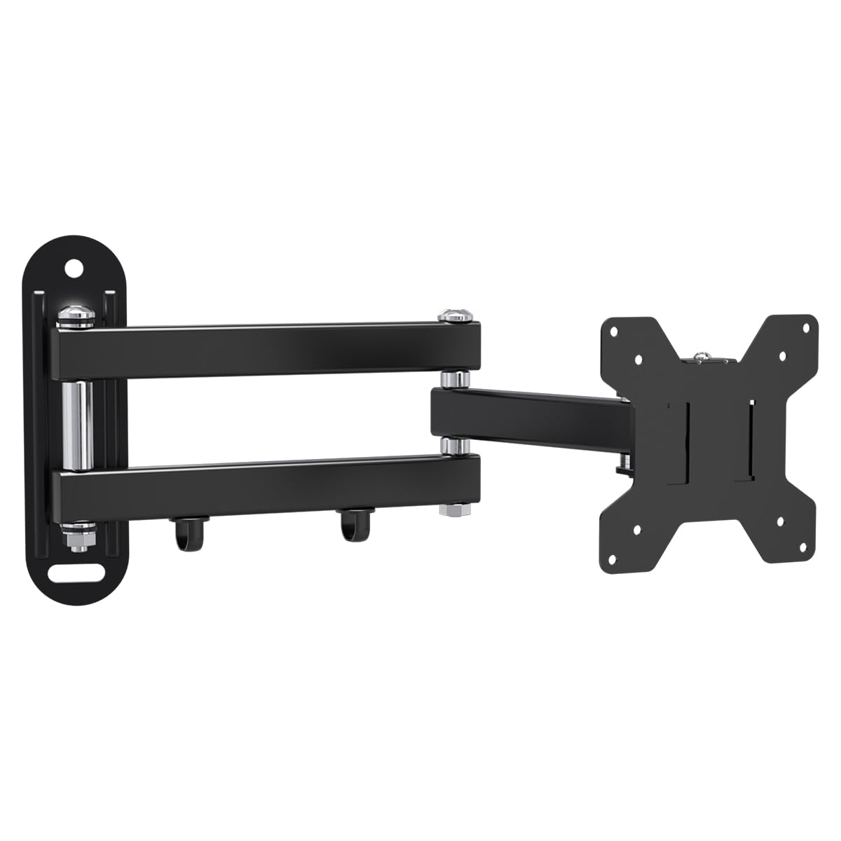 Suptek Full Motion TV Wall Mount Bracket for Most 13-30 inch TVs and Monitors, Flat and Curved TVs up to 28lbs, Tilt Swivel and 16.9 inch Extension, Max VESA 100x100mm, Black, MA2776