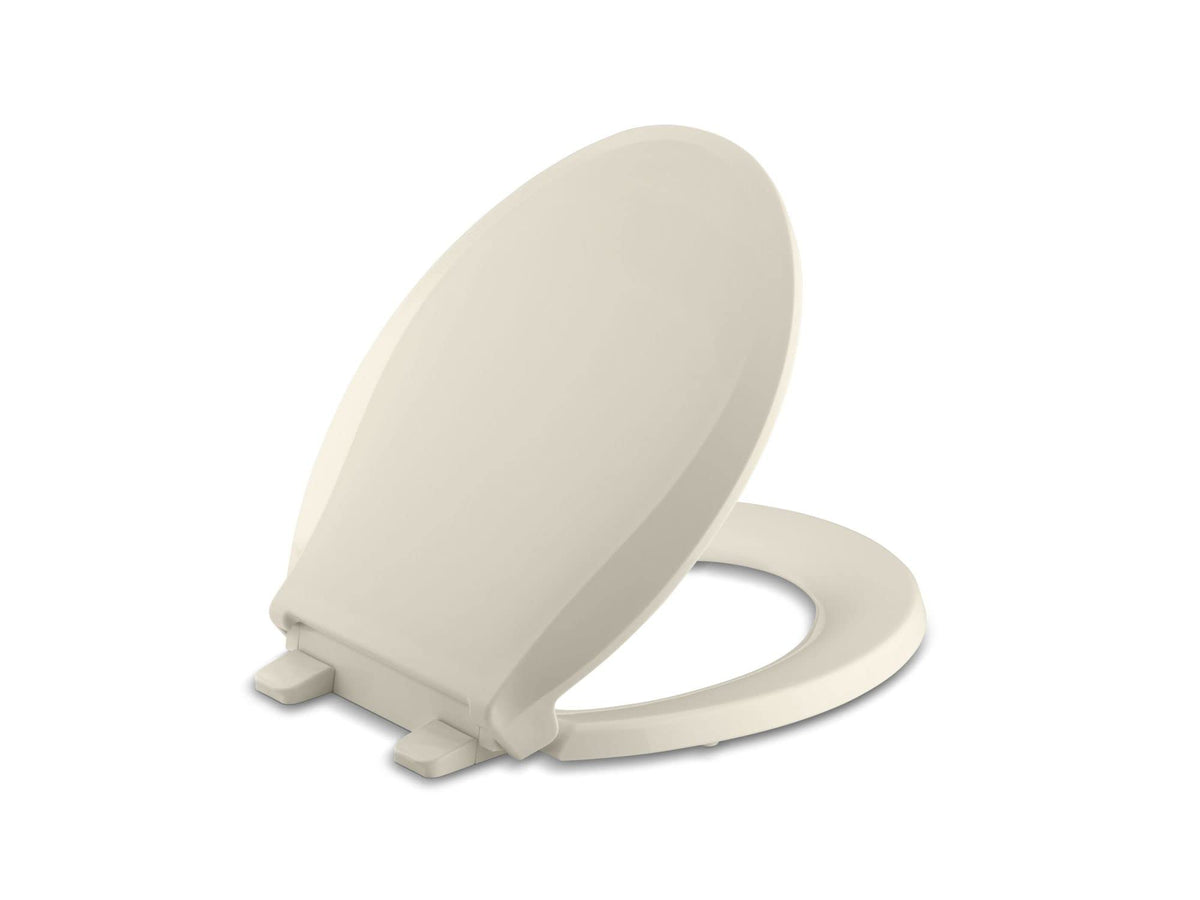 KOHLER Cachet ReadyLatch Elongated Slow Close Toilet Seat, White