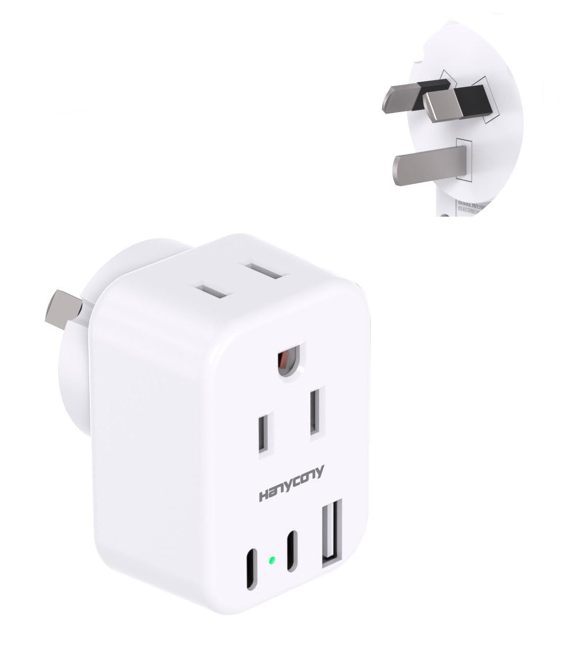 European Travel Plug Adapter, International Power Adapter, US to Europe