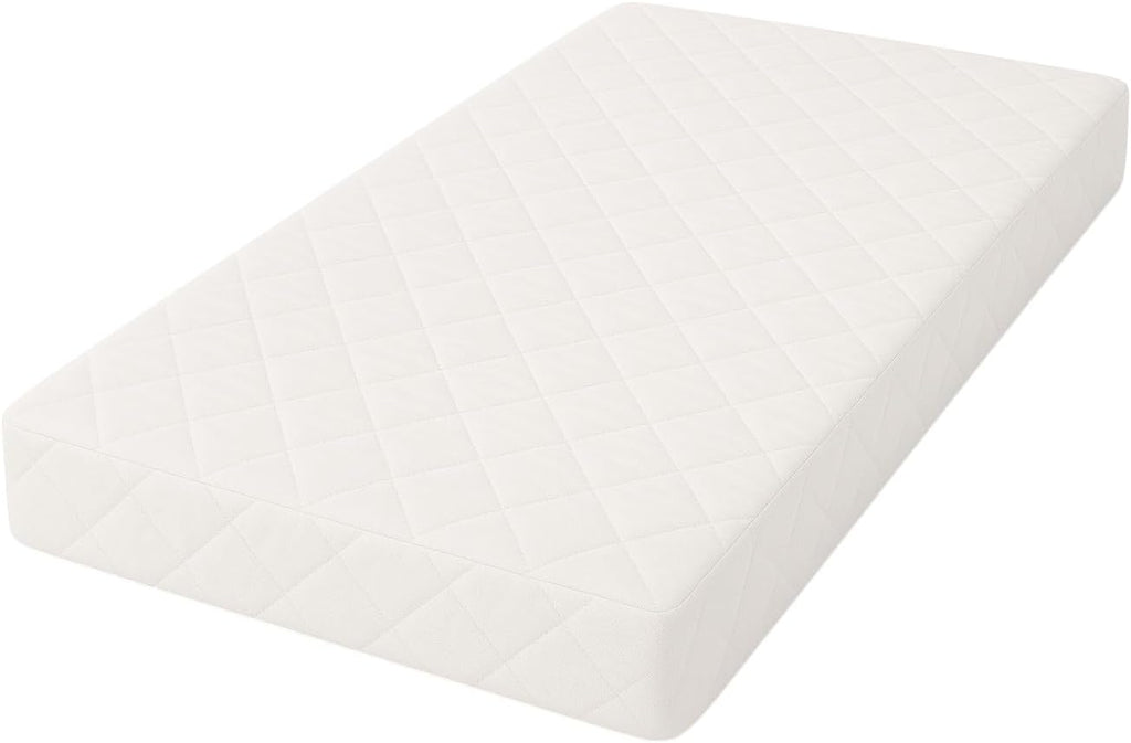 Toddler Cot Mattress 120 x 60 x 5 cm – Extra Thick Baby Mattress for Cot Beds – Quilted Polypropylene Cover – Firm Foam Support, Removable Cover – UK Made