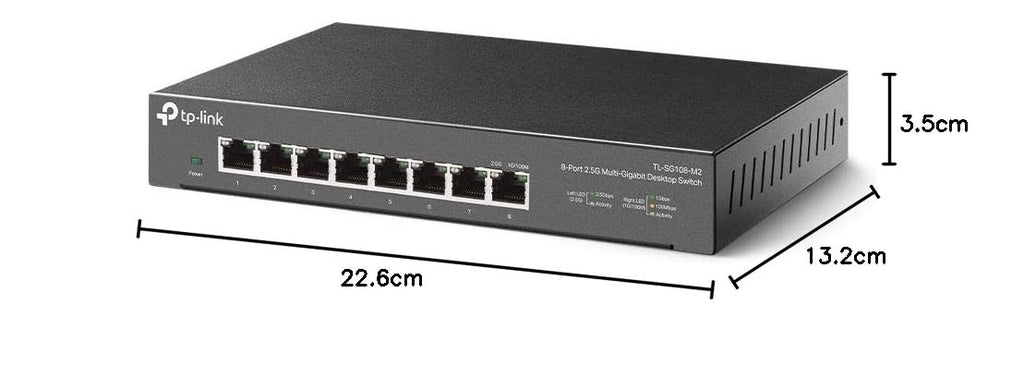 TP-Link TL-SG105S 5-Port Gigabit Network Switch, Metal Ethernet Splitter