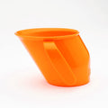 Doidy Cup, Open Cup for Training Baby 6 Months-3 Years, 200ml, Slanted Weaning Cup with Handles for Learning to Drink, BPA Free (Orange)