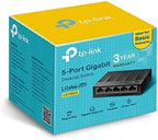 TP-Link LS1005G 5-Port Gigabit Network Switch, Ethernet Splitter