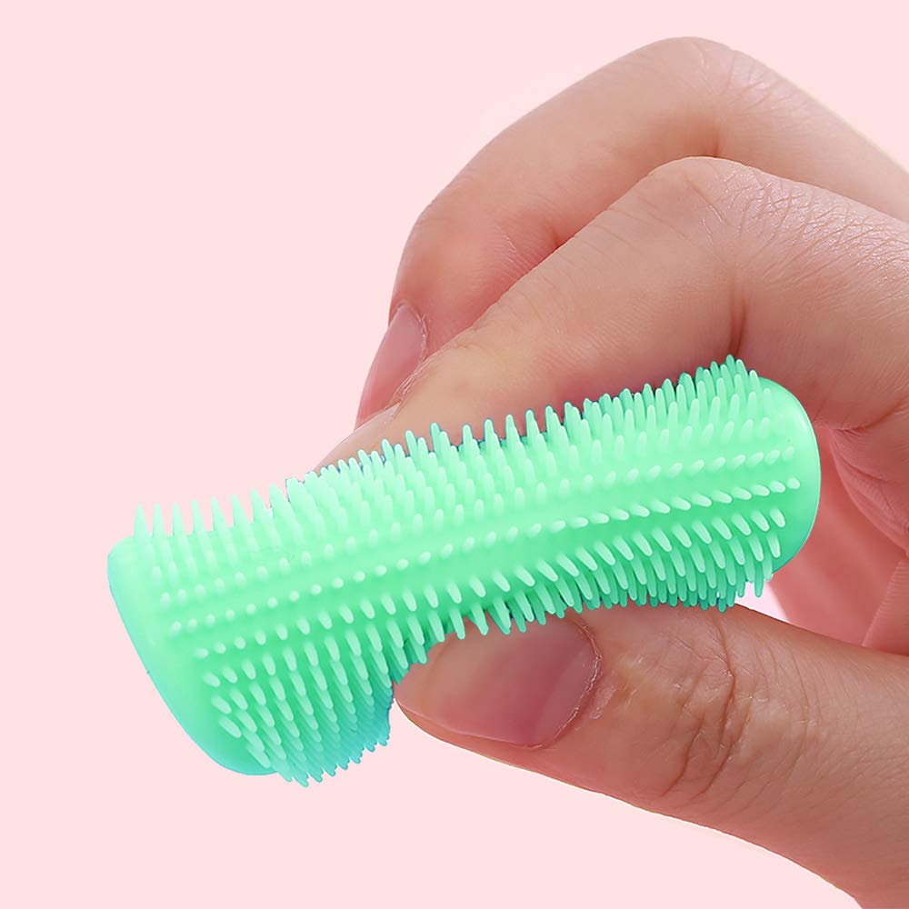 Baby Bath Brush, Baby Cradle Cap Brush, Silicone Massage Brush, Silicone Scrubbers Exfoliator Brush, Baby Skin Scrubbers Essential for Dry Skin, Cradle Cap and Eczema 2 Pack (Small-Blue&Green)