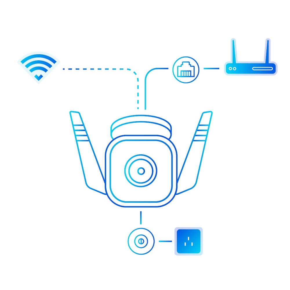 Tapo TP-Link C310 – Indoor Outdoor WiFi Surveillance Camera, 3MP Resolution, IP66 with Night Vision, Motion Detection and Instant Alarm, Control with iOS App, Android, Compatible with Alexa