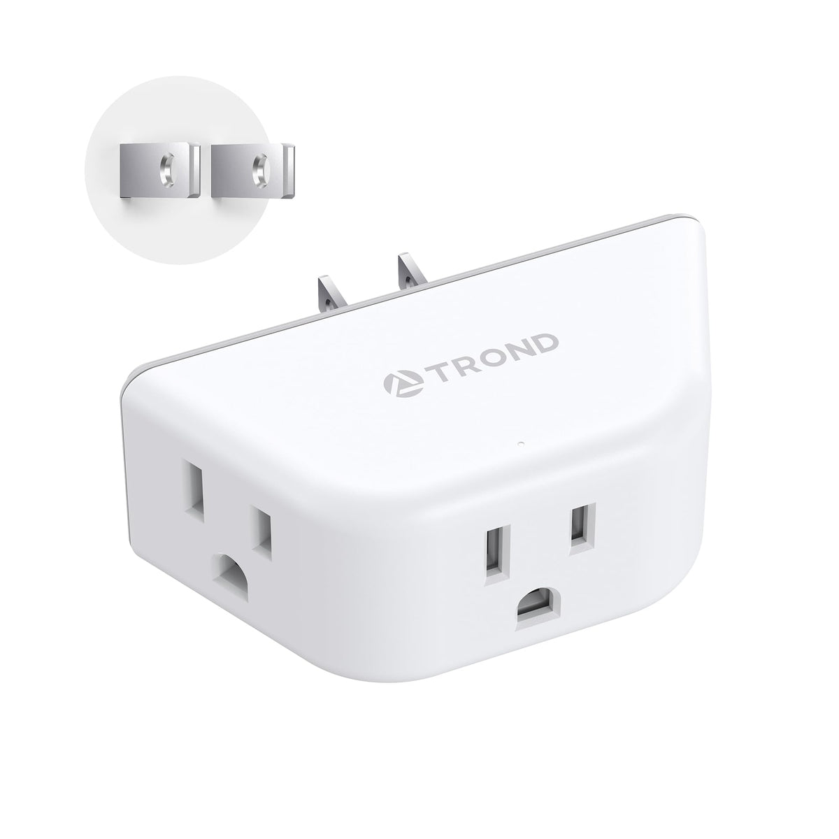 TROND Multi Plug Outlet Extender with USB, 2 Pack Plug Splitter
