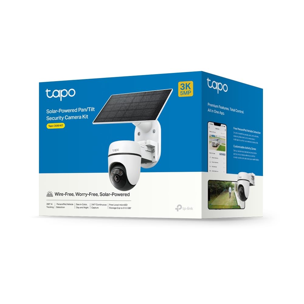 Tapo C615F KIT 2K 3MP Solar Floodlight Outdoor Security Camera Wireless
