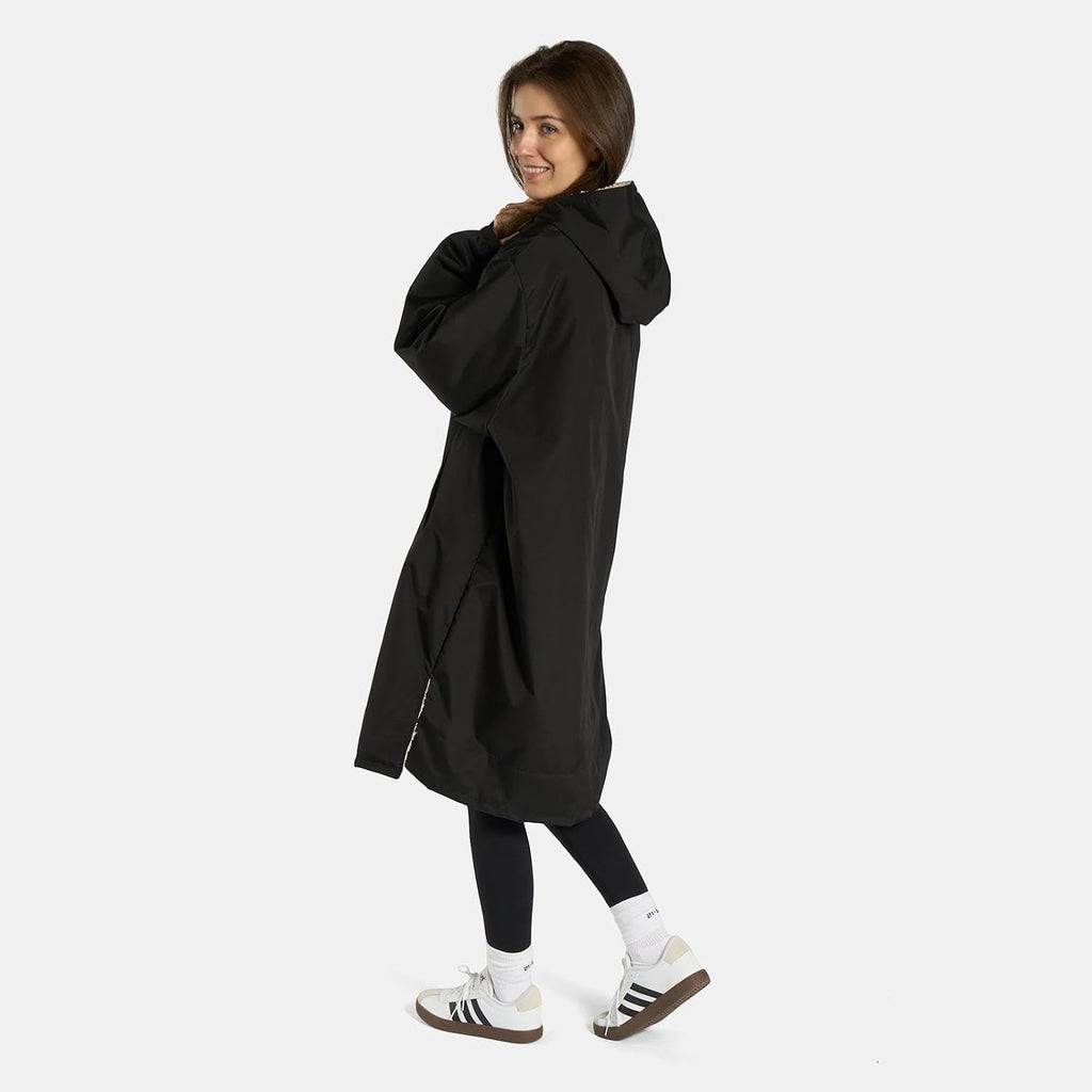 OHS Adults Drying Robe, Gifts for Women Outdoor Water-Resistant Changing Robe Womens Jacket Comfy Sherpa Privacy Robes for Women Men, Stay Dry Swimming Camping Drying Robes - S/M, L/XL