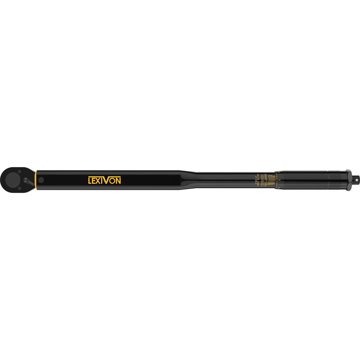 LEXIVON Torque Wrench 1/2-Inch Drive Click 10~150 Ft-Lb/13.6~203.5 Nm (LX-183)