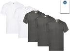 Fruit of the Loom Men's T-Shirt Iconic Tee, Lightweight Ringspun Tee, 5 Pack