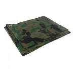 3 x 4 m Green Tarpaulin Waterproof Heavy Duty Tarp Sheet Cover, Groundsheet - Waterproof, Weatherproof, Frost-Resistant, UV Protection, Universal, Multipurpose, Reinforced Eyelets
