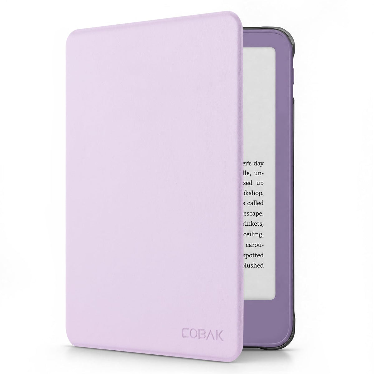 CoBak Case for 6" Kindle 11th Generation 2024 and 2022, Premium PU Leather Smart Cover with Auto Sleep/Wake for Kindle, Black