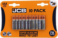 S9683 JCB AAA Super Alkaline Batteries - Pack of 10