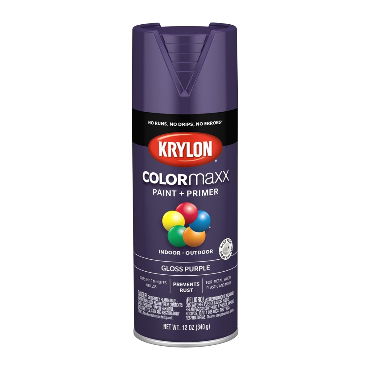 Krylon ColorMaxx 12 Oz. Gloss Spray Paint, Pumpkin Orange - 1 Each