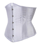 Kelvry Women's Satin Waist Cincher Lace up Boned Bustier Underbust Corset
