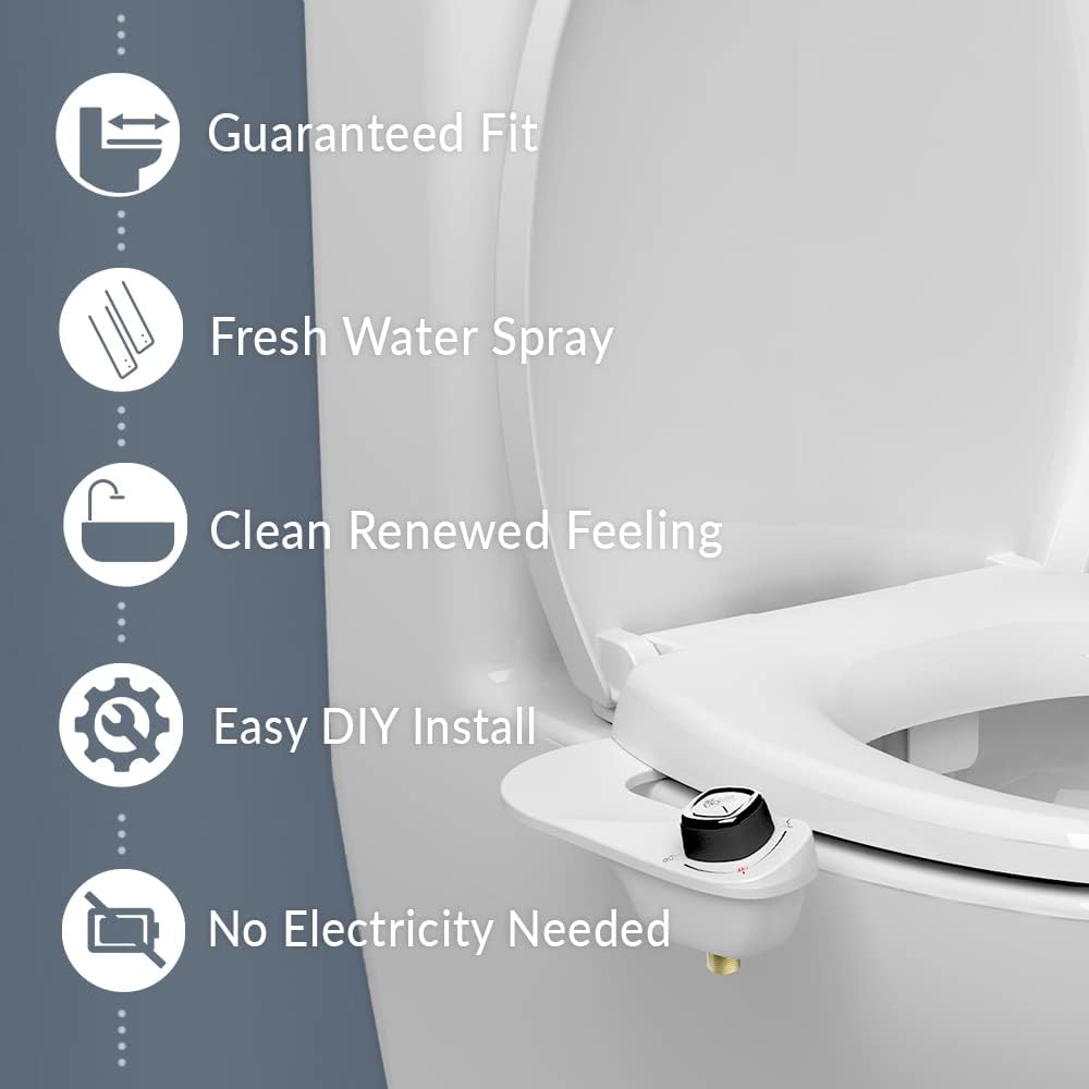 Mayfair Cassel slow close toilet seat, easy clean non-slip premium wood seat, install, made in USA, elongated, white