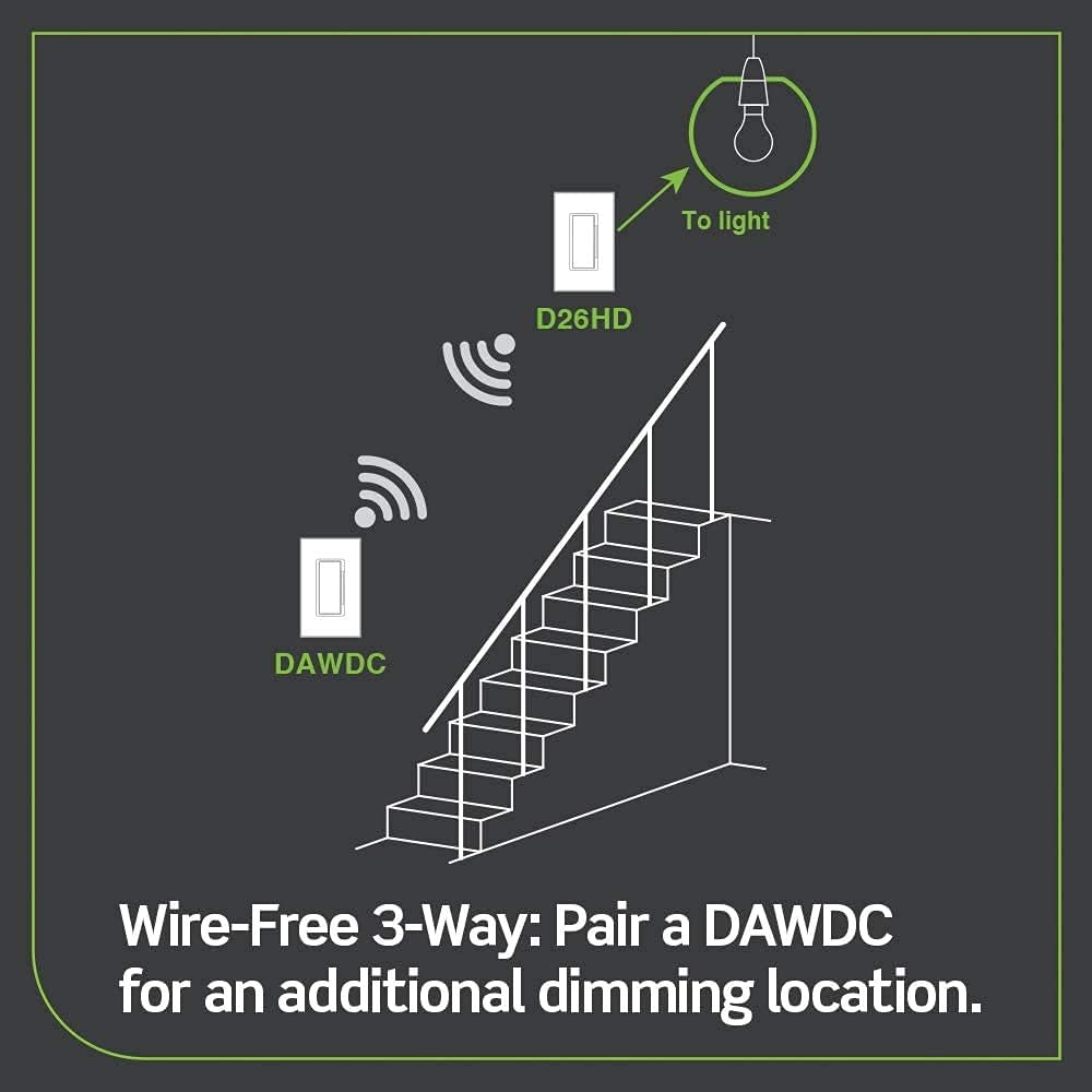 Leviton Decora Smart Switch, Wi-Fi, D315S-1RW, White