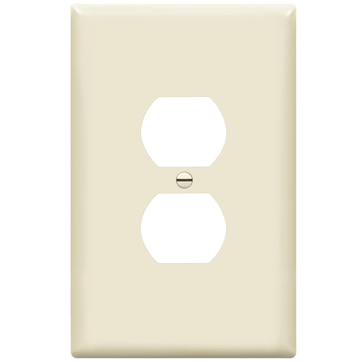 ENERLITES 10 Pack Outlet Covers Wall Plate for Duplex Receptacle, White