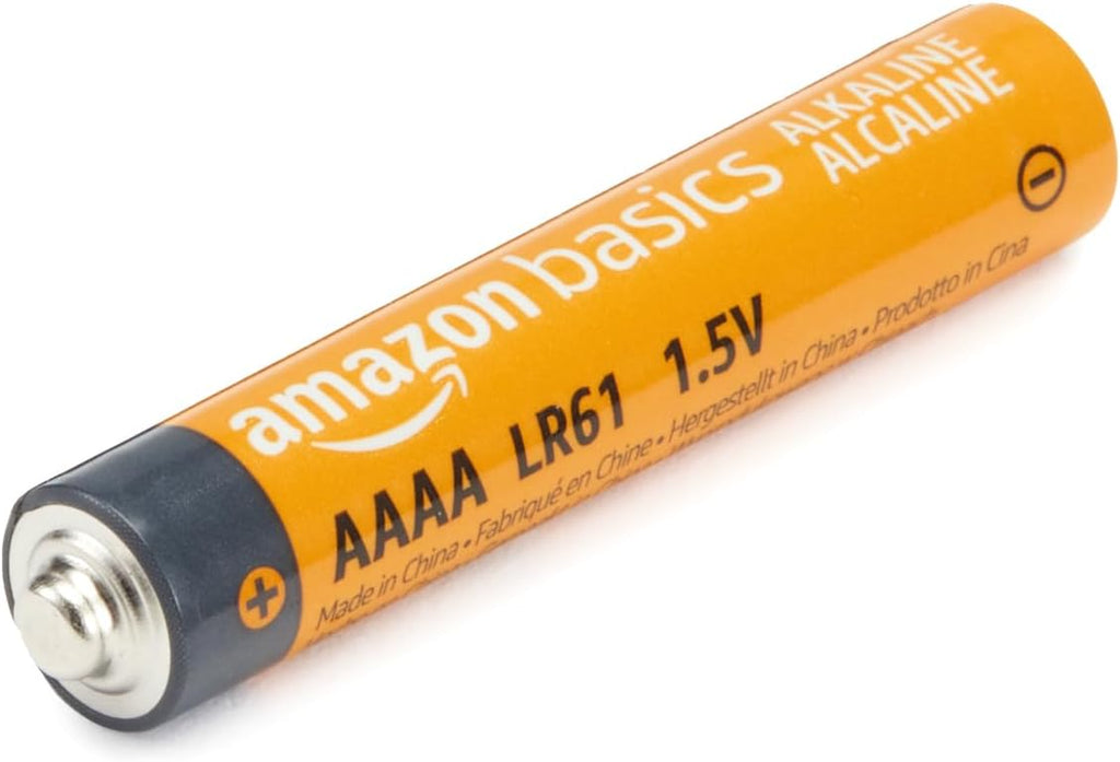 Amazon Basics 8-Pack AAAA Alkaline High-Performance Batteries, 1.5 Volt, 3-Year Shelf Life