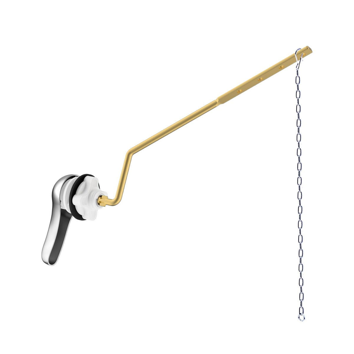 Hibbent Universal Metal Front Mount Toilet Handle Replacement Kit