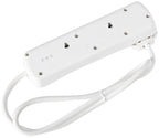 PRO ELEC PELB1768 4 Gang Individually Switched Extension Lead 10m, Grey, 4 Socket