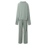 Lounge Wear Sets For Women Uk Women'S Fashion Tracksuit Full Set Comfort Long Sleeve Activewear Fall Outfits Gym Set 2 Piece Ladies Sweatshirts Sweatpants Zip Coat Tops Trousers Sets Clothing