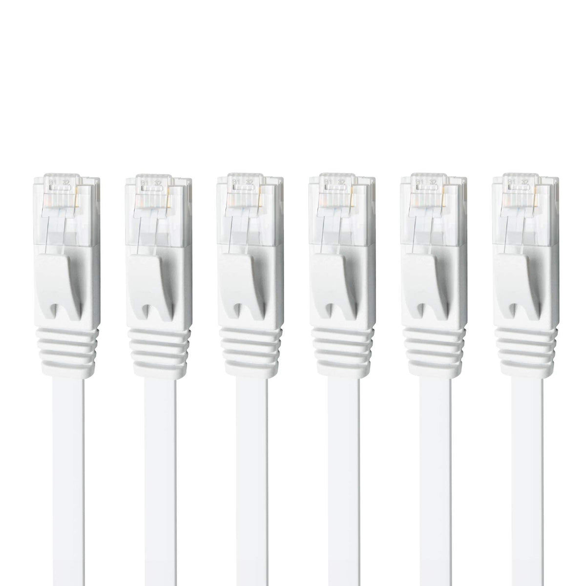 Yauhody CAT 6 Ethernet Cable 10m, Pure Copper High Speed Solid Flat CAT6