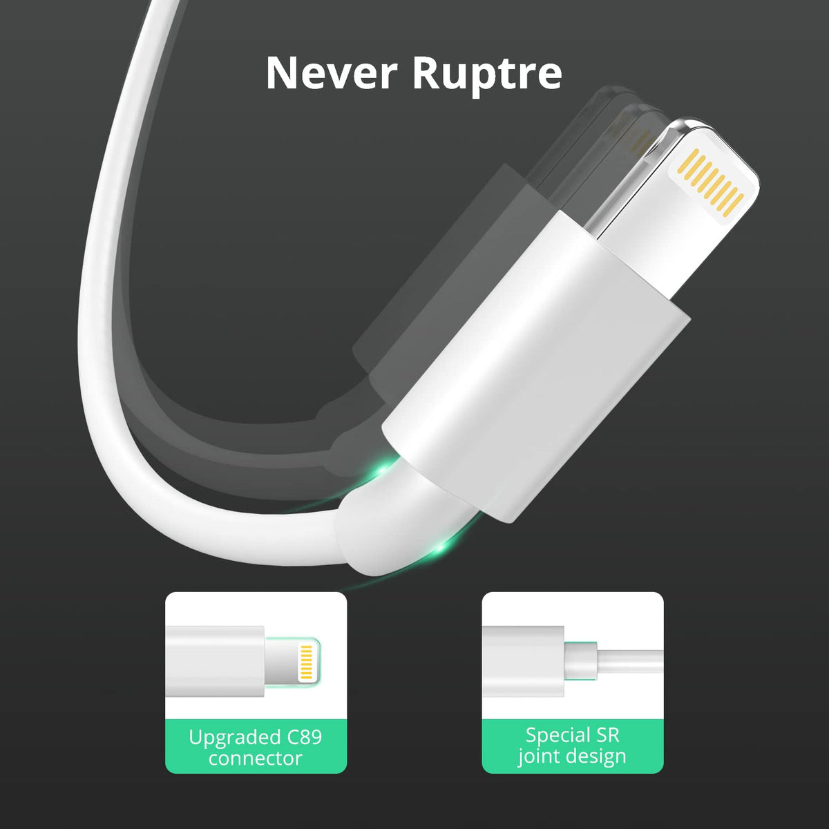 2Pack 1.8M iphone Charger Cable [Apple MFi Certified] 6 Foot, 2.4A Lightning to USB Fast Charging Lead for iPhone 14 13 12 11 Pro Max XS XR X 8 7 6 Plus 5, iPad and iPod