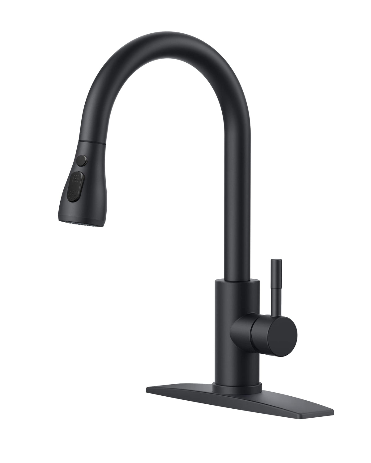 FORIOUS Kitchen Faucet with Cup Washer, Pull Down Sprayer, Brushed Nickel