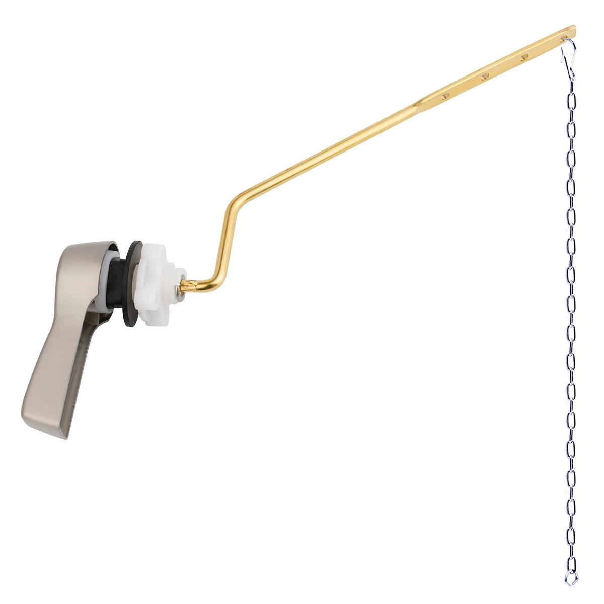 Hibbent Universal Metal Front Mount Toilet Handle Replacement Kit
