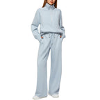 Lounge Wear Sets For Women Uk Women'S Fashion Tracksuit Full Set Comfort Long Sleeve Activewear Fall Outfits Gym Set 2 Piece Ladies Sweatshirts Sweatpants Zip Coat Tops Trousers Sets Clothing