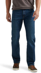 Wrangler - Mens Jeans - Regular Straight Fit - Authentics - Dark Stonewash