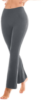 SINOPHANT Yoga Pants for Women Flared Leggings High Waisted Bootcut Trousers Womens Gym Wide Leg Workout Stretchy