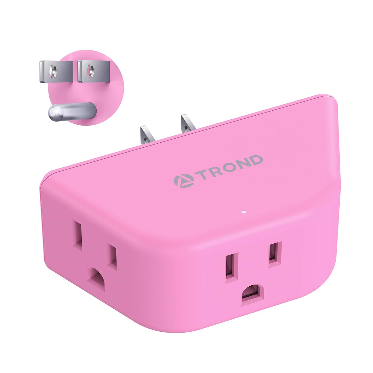 TROND Multi Plug Outlet Extender with USB, 2 Pack Plug Splitter